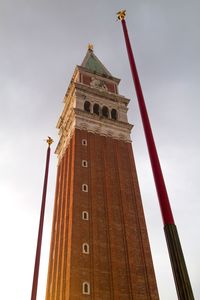 Low angle view of bell tower