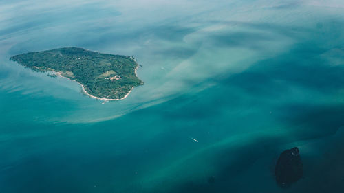 Aerial view of sea