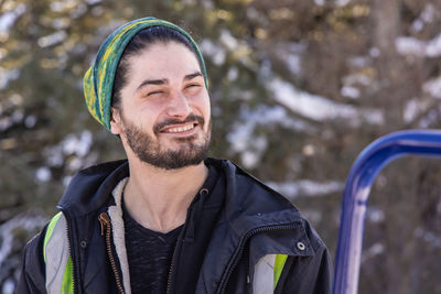 Portrait of man smiling