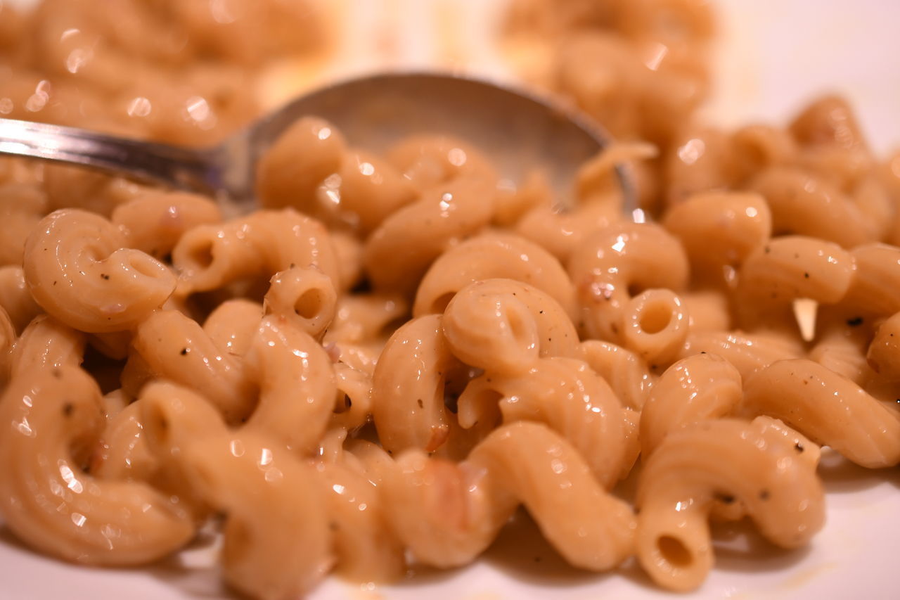 CLOSE-UP OF PASTA IN CONTAINER