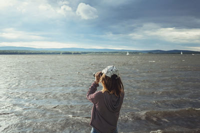 Scenic view of sea against sky