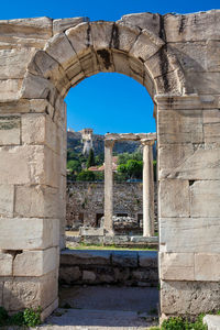 View of old ruin building