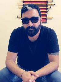 Portrait of young man looking away