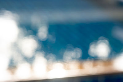 Defocused image of blue sky