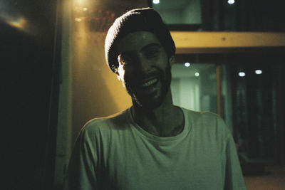 Portrait of smiling young man