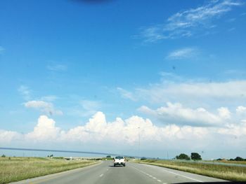 Road passing through landscape