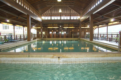 Swimming pool in modern building