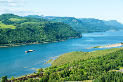 Scenic view of river against sky