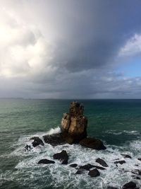 Scenic view of sea against sky