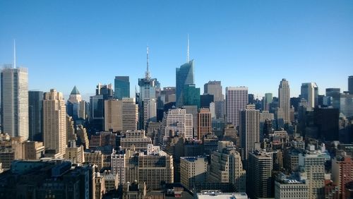 Aerial view of buildings in city