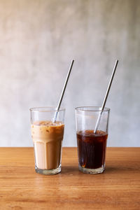 Close-up of coffee on table