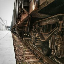 Train on railroad track