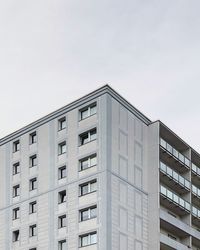 Low angle view of building against clear sky