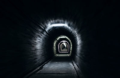 Time tunnel, underground theme park in turda salt mine, romania