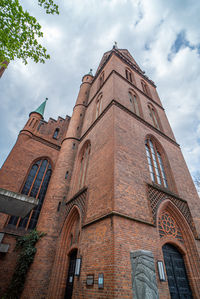 Low angle view of building against sky