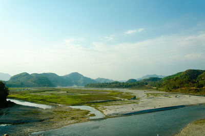 Scenic view of landscape against sky
