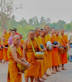 People standing in temple