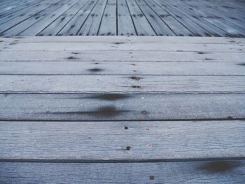 High angle view of wooden plank
