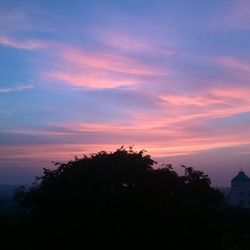 Clouds in sky at sunset