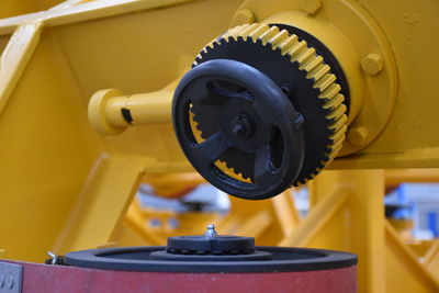 Close-up of machine part