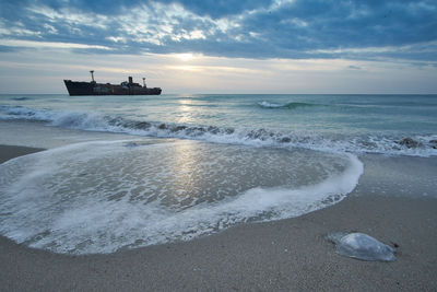 Scenic view of sea against sky