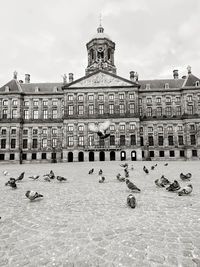 View of building against cloudy sky