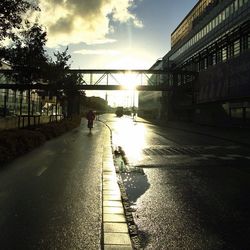 Road at sunset