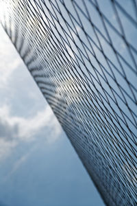 Low angle view of modern building against sky