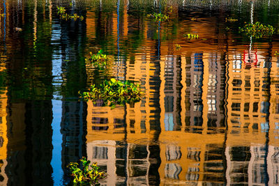 Reflection of building in lake