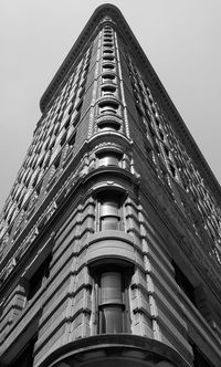 Low angle view of modern building against sky