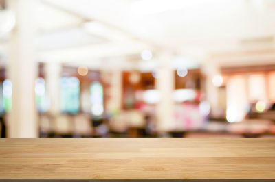 Empty seats on table