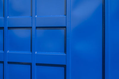 Full frame shot of blue door