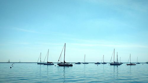 Sailboat in sea