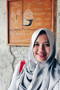 Portrait of young woman