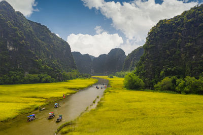 Panoramic view of landscape against sky