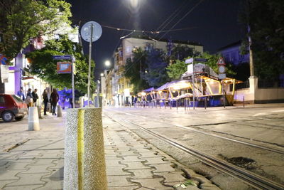 City street at night