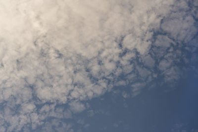 Low angle view of clouds in sky