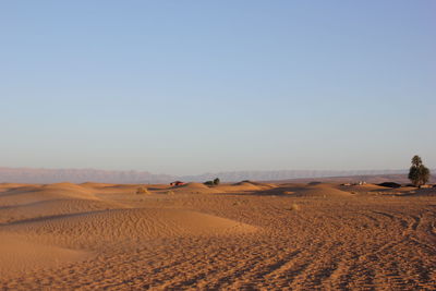 View of desert against the sky