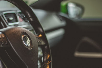 Close-up of vintage car