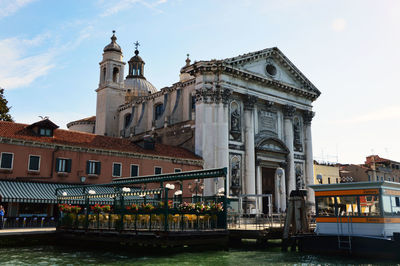 Low angle view of clock tower