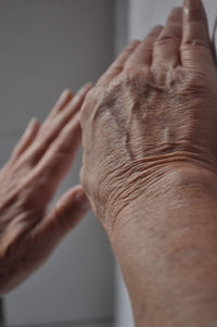 Close-up of human hand