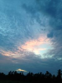 Low angle view of cloudy sky