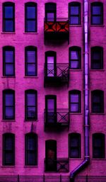 Purple residential building