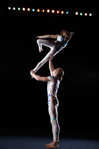 Couple dancing on stage