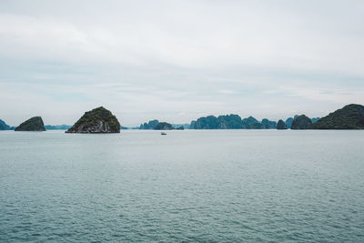 Panoramic view of sea against sky