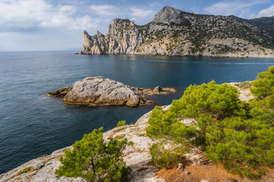 Scenic view of sea against sky