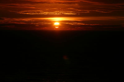 Sunset over sea