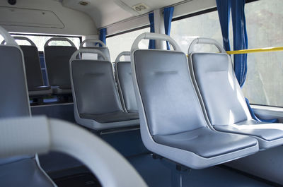 Interior of empty seats