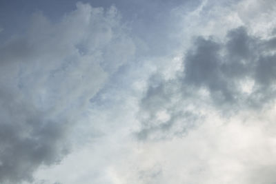 Low angle view of clouds in sky