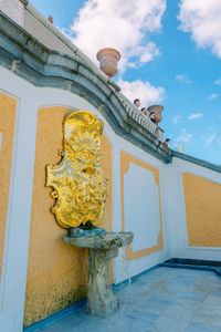 Low angle view of building against sky